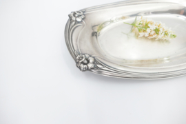 Silver Plated Serving Dish - Rogers Bros 1847 - "Daffodil" - United States, c. 1950