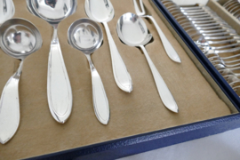 Silver Plated Cutlery Canteen - 58-piece/12-pax. - Keltum, Gerritsen & van Kempen - the Netherlands, 1930's