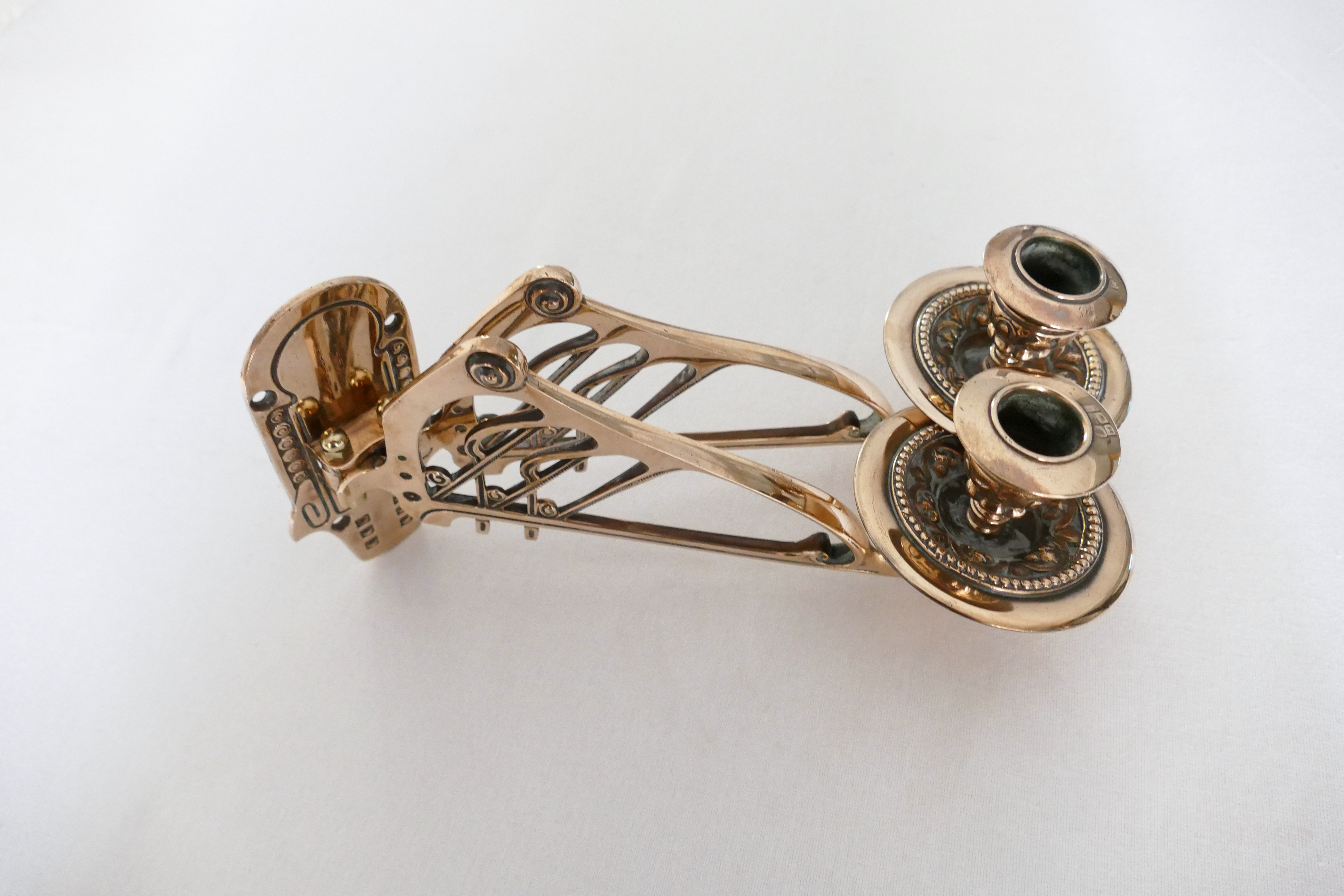 Art Nouveau Piano Candleholders