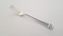 Christofle - Silver plated Dinner fork - Talisman - Rare Laque de Chine piece