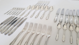 Silver plated Cutlery set in Art Nouveau style - 42-piece/6-pax. - Germany, c. 1950