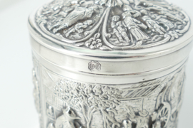 Nostalgic Old-Dutch Tea Caddy - H.Hooikaas for Douwe Egberts - the Netherlands, 1960s
