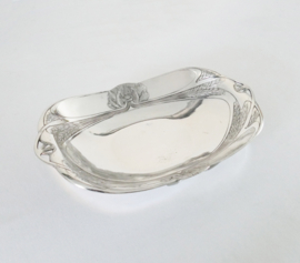 Orfevrerie Gallia - Silver Plated Art Nouveau Bread Basket "Epi de Blé" (Ear of Wheat)