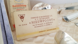 Silver Plated Art Deco canteen of cutlery - 90-piece/12-pax - Nieuwpoort, Brussels - Belgium, 1957