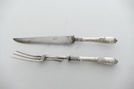 A German .800 Silver Carving Set