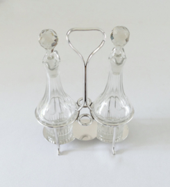 A Silver Plated Cruet Stand (Oil & Vinegar) - Berndorf, 1970's