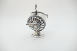 Antique English Silver Plated Sugar Bowl with Scoop – Harrison Fisher Sheffield – 1900-1925