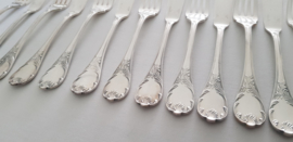 Christofle - A set of fish cutlery for 8 - Marly collection - France, 2nd half 20th century