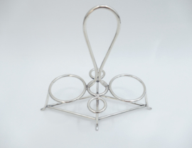 Silver Plated Oil & Vinegar Stand - French, 20th century