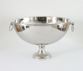 Large Silver Plated Champagne Cooler for multiple bottles - Louis XVI - 38cm