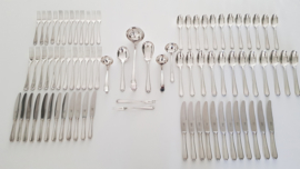 Wellner, Germany - Silver plated Cutlery canteen - 79-piece/12-pax. - c.1955 - coll. "Lavinia"