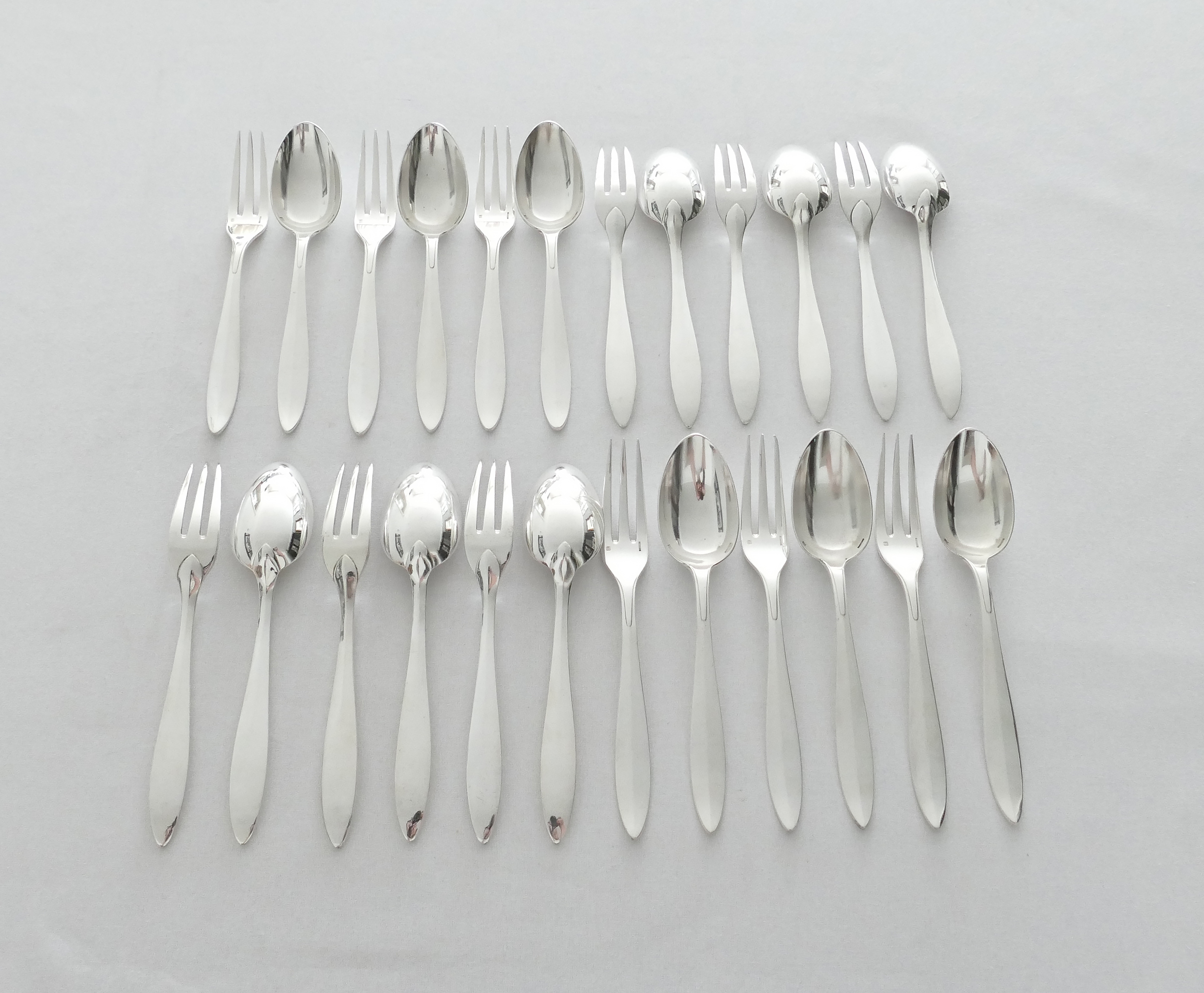Christofle - Antique Silver Plated Dinner Cutlery Set - 24-piece/12-piece -  France, late 19th century