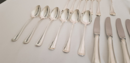 Silver plated cutlery in pattern Arabesque - 6-pax/40-pieces - Gero Zilvium 100 - the Netherlands,  late 1960's