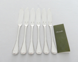 Christofle - Malmaison - Set of 6 silver plated Fish Knives