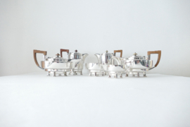 Art Deco Silver Plated 6-piece Tea and Coffee service - William Hutton & Sons - England, 1920-1930