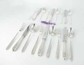Silver Plated Dessert Cutlery - P3 Chantal - 18-piece/6-pax. - Keltum , van Kempen & Begeer
