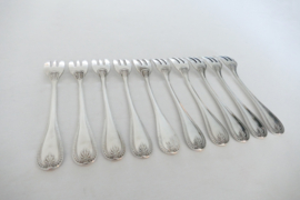 Christofle - Malmaison - 10 silver plated Pastry forks