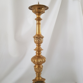 Large Neo-Baroque Church Candelabra - 63cm -  Low Countries, c. 1880