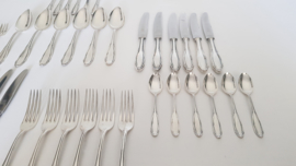 Silver plated Cutlery set in Art Nouveau style - 42-piece/6-pax. - Germany, c. 1950