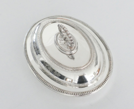 A Silver Plated Lidded Dish by Mapping  & Webb - England, 1900-1950