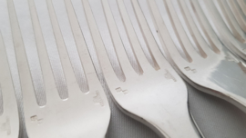 Silver plated dinner forks - Art Deco - Manufacture de l'Alfenide - 1920-1935