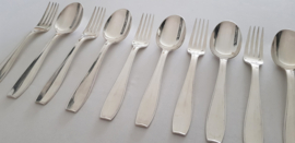 Christofle - A 24-piece canteen of cutlery - Atlas collection - Luc Lanel for the S.S. Normandie - France,  1930's