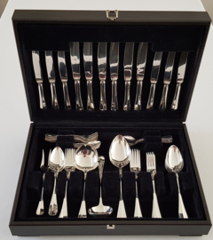 Gero, Zeist - Silver plated Cutlery Canteen - Hollands Glad (Révérence) - 60-piece/6-pax. - The Netherlands, 1973-1985