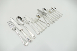 Verzilverde Art Deco bestekcassette - Boulenger & Cie. - 196-delig/12-persoons - Parijs, 1919-1938