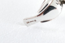 Christofle - Small Bud Vase with birds - 1990's