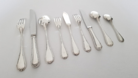 Christofle - A silver plated set of cutlery - Rubans Collection - 53-piece/6-pax. including fish-cutlery - France, second half of the 20th century