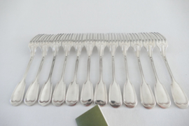 Set of 12 antique Christofle Starter/luncheon forks- Chinon - France, 1897