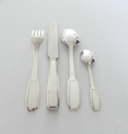 Boulenger & Cie. - Verzilverd Art Deco bestek - 49-delig/12-persoons - Parijs, 1920-1940