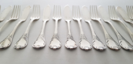 Christofle - A set of fish cutlery for 8 - Marly collection - France, 2nd half 20th century