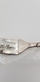 Christofle - 3 verzilverde dessertvorken in model Fidelio- in originele verpakking / mint conditie