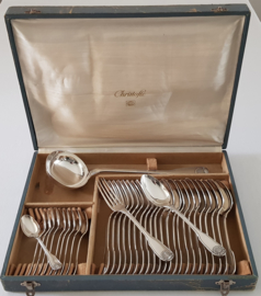 Christofle - Silver plated cutlery canteen - collection "Vendome" - 35-piece/12-pax.