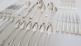 Silver plated cutlery in the Arabesque pattern- 6-pax/42-pieces - Gero Zilvium 100 - the Netherlands, late 1960's