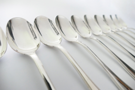 Christofle - America - Set of 12 silver plated Dessert spoons