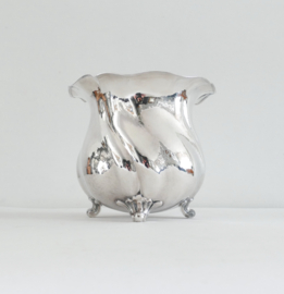 A fine and large silver Cachepot - Wilhelm Binder, Schwäbisch Gmünd - c, 1950
