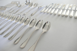 Christofle - Silver Plated Cutlery set - Perles collection - 42-piece/12-pax.