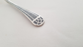 Christofle - Silver plated Dinner fork - Talisman - Rare Laque de Chine piece