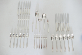 Gero, Zeist - Silver Plated Cutlery Set - Puntfilet (Noble) - 41-piece/6-pax. - the Netherlands, 1965-1985