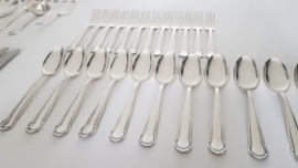 Silver plated Art Nouveaux Cutlery - 79-pieces/12-pax. - Makers mark GD - likely Belgium, period 1930-1950