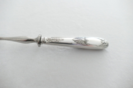 Silver Plated Empire Carving Fork - Winged Swans - France, early 20th century