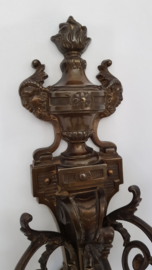 Mid-to-Late 19th Century cast Bronze Louis XVI-style 3-light wall Applique