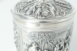Nostalgic Old-Dutch Tea Caddy - H.Hooikaas for Douwe Egberts - the Netherlands, 1960s