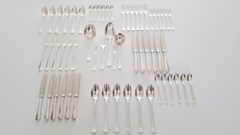 Gero, Zeist - Silver plated Cutlery Canteen - Hollands Glad (Révérence) - 60-piece/6-pax. - The Netherlands, 1973-1985