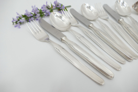 Verzilverde bestekset - 19-delig/6-persoons - Bergisch, Solingen 100 - Duitsland, jaren 1960