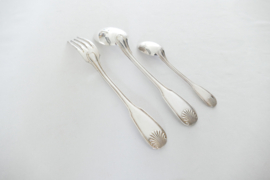 Argental, S.A. - Silver-Plated Canteen of Dinner cutlery - Coquille - 37-piece/12-pax. - France, first half 20th century