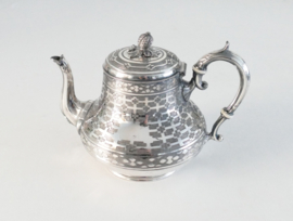 Japonesque Verzilverde Koffiepot - Mappin Brothers, London - c. 1860