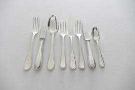 Vanstahl - Silver Plated Cutlery Canteen - 102-piece/12-pax. - Louix XVI "Perles" - Belgium, 1967-1980